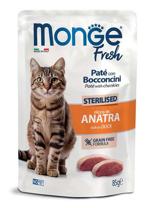 Monge Fresh Cat sos GF Adult – Pačetina 85g Monge Fresh Cat sos GF Adult – Pačetina 85g