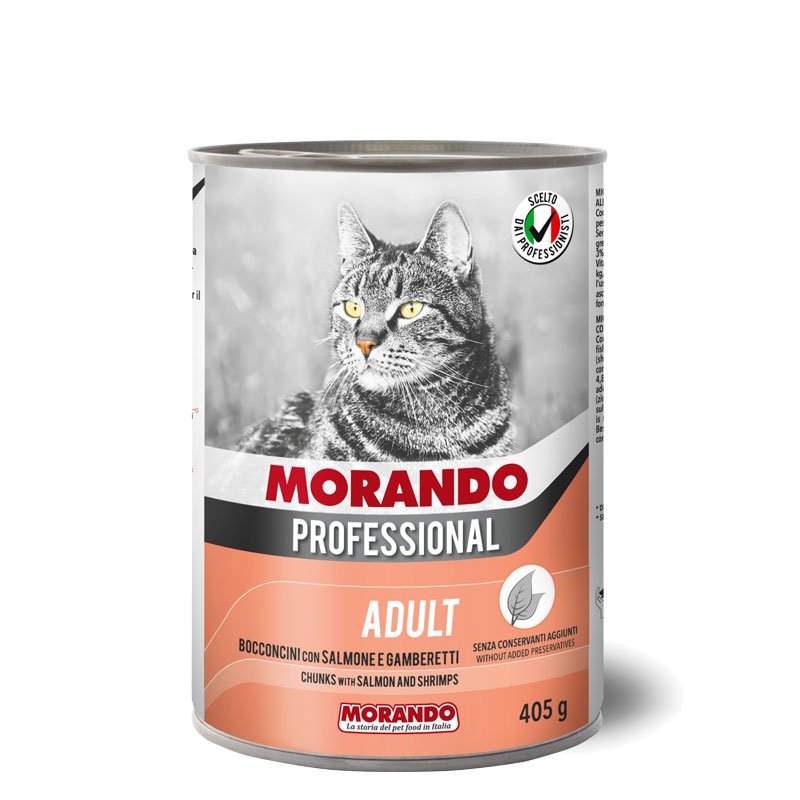 Morando Cat Professional Račići i Losos konzerva 405g Morando Cat Professional Račići i Losos konzerva 405g