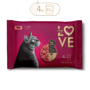 My Love sos za mačke Govedina 4x85g