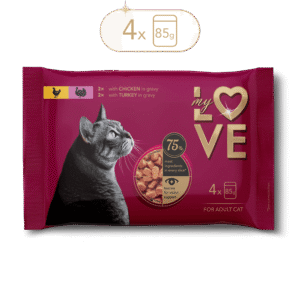 My Love sos za mačke Piletina i Ćuretina 4x85g
