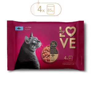 My Love sos za mačke Riba 4x85g