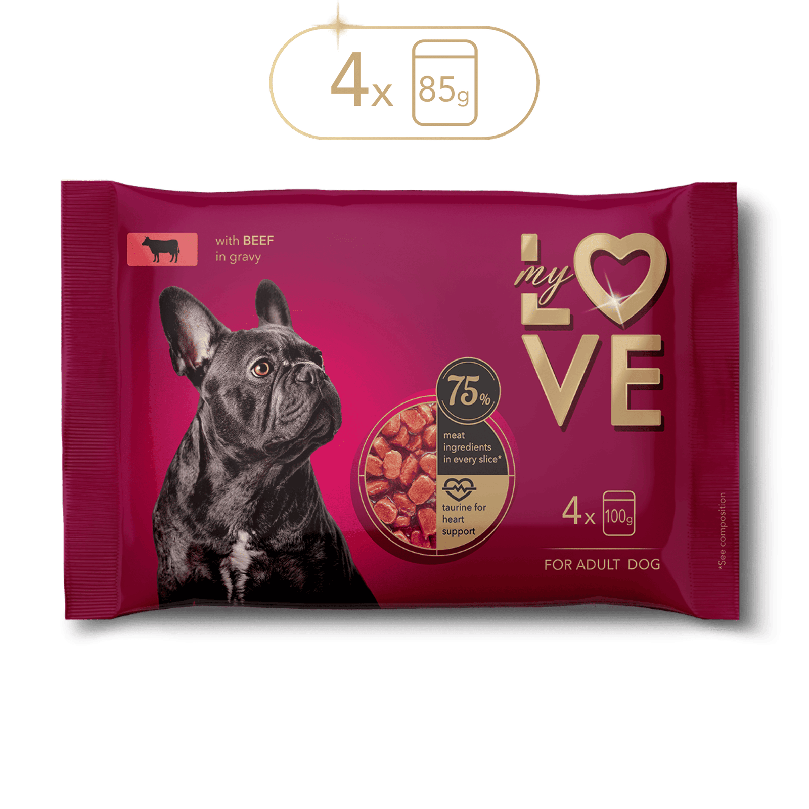 My Love sos za pse Govedina 4x100g My Love sos za pse Govedina 4x100g