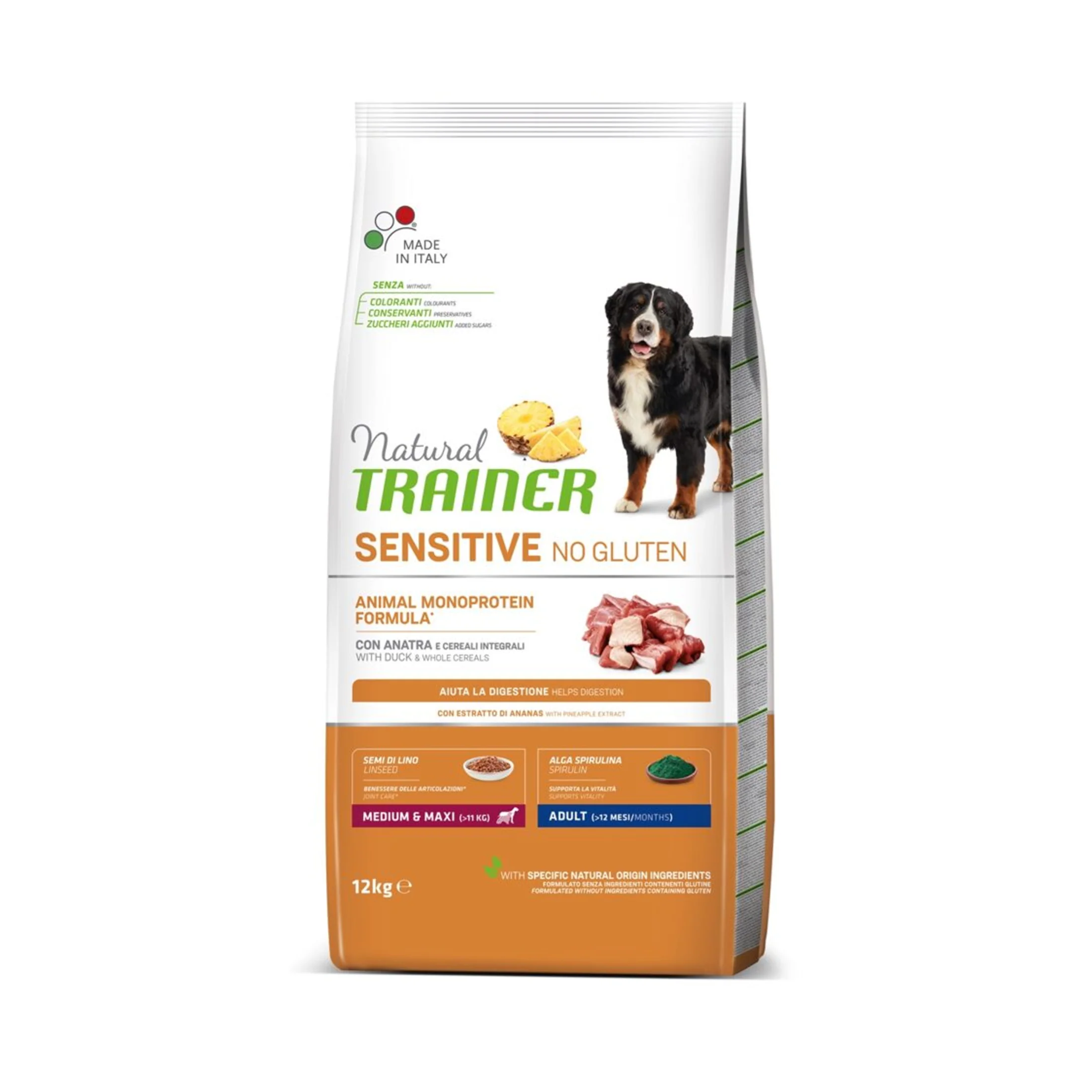 Natural Trainer Dog Medium & Maxi Adult Sensitive No Gluten Pačetina Natural Trainer Dog Medium & Maxi Adult Sensitive No Gluten Pačetina