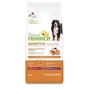 Natural Trainer Dog Senior Medium & Maxi Sensitive No Gluten Losos 12kg