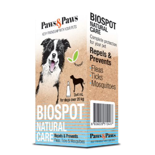 Paws&Paws Biospot On Natural za Pse preko 20kg 3x4ml Paws&Paws Biospot On Natural za Pse preko 20kg 3x4ml