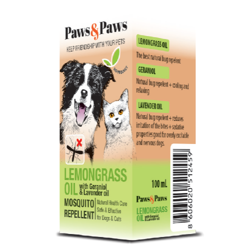 Paws&Paws Lemongrass Sprej protiv komaraca 100ml Paws&Paws Lemongrass Sprej protiv komaraca 100ml