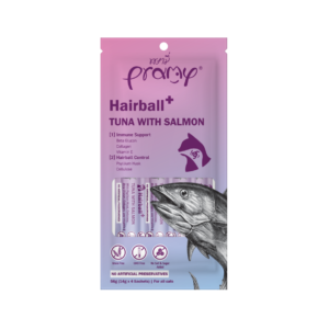 Pramy Cat Hairball Kremasta poslastica Tuna i Losos 4x14g - Dont Ker Pet Shop
