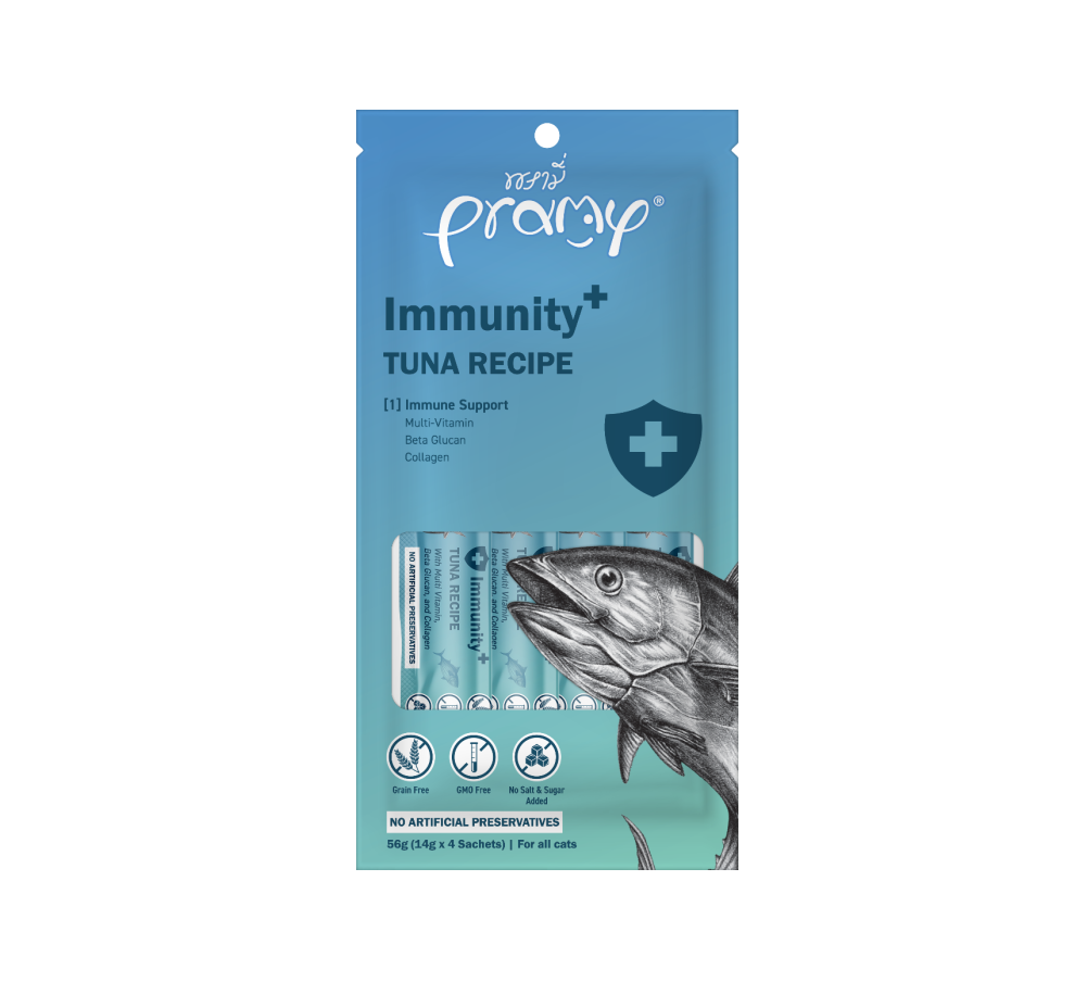 Pramy Cat Immunity Kremasta poslastica Tuna 4 Pramy Cat Immunity Kremasta poslastica Tuna 4x14g - Dont Ker Pet Shop