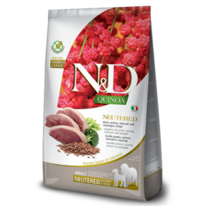 N&D Quinoa Dog Adult Neutered Medium/Maxi - Pačetina i brokoli