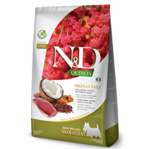 N&D Quinoa Dog Adult Skin&Coat Mini - Pačetina i kokos