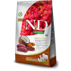 N&D Quinoa Dog Adult Skin&Coat Medium/Maxi – Divljač i kokos