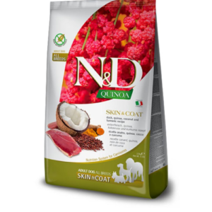 N&D Quinoa Dog Adult Skin&Coat Medium/Maxi – Pačetina i kokos 7kg