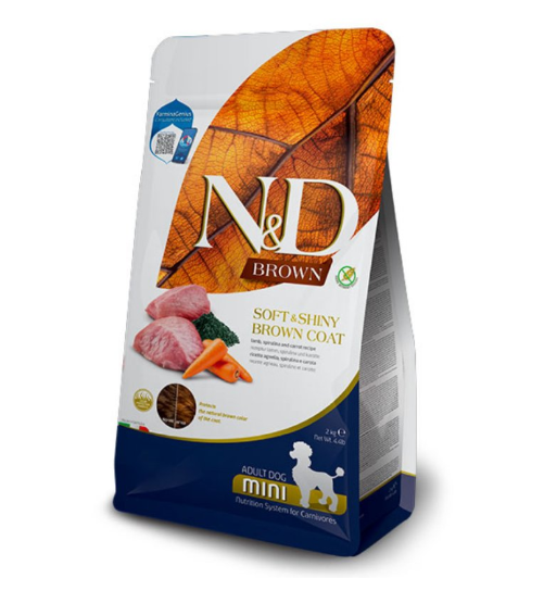 N&D Brown Dog Adult Mini – Jagnjetina, spirulina i šargarepa N&D Brown Dog Adult Mini – Jagnjetina, spirulina i šargarepa