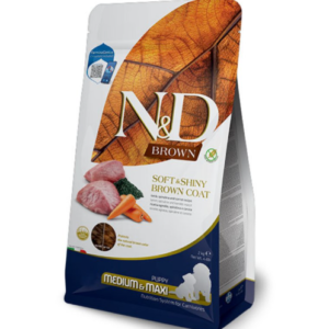 N&D Brown Dog Puppy Medium/Maxi – Jagnjetina, spirulina i šargarepa 2kg