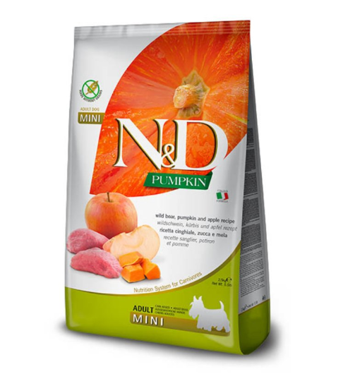 N&D Pumpkin Dog Adult Mini – Divlja svinja i jabuka N&D Pumpkin Dog Adult Mini – Divlja svinja i jabuka