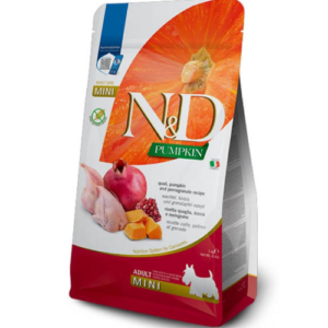 N&D Pumpkin Dog Adult Mini – Prepelica i nar 2kg