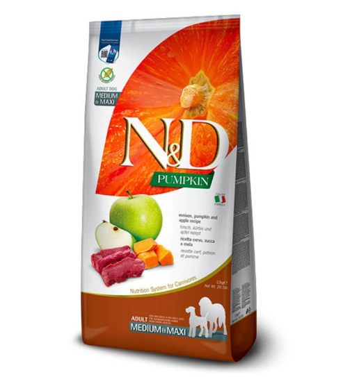 N&D Pumpkin Dog Adult Medium/Maxi – Divljač i jabuka 12kg N&D Pumpkin Dog Adult Medium/Maxi – Divljač i jabuka 12kg
