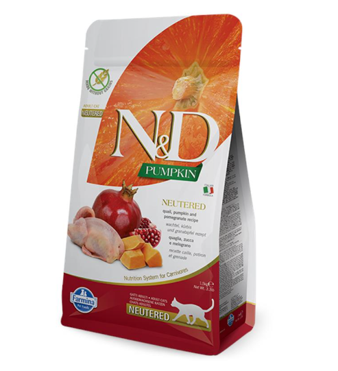 N&D Pumpkin Cat Adult Neutered – Prepelica i nar N&D Pumpkin Cat Adult Neutered – Prepelica i nar