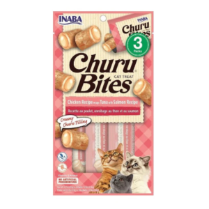 Inaba Cat Bites Chicken with Tuna & Salmon 3x10g