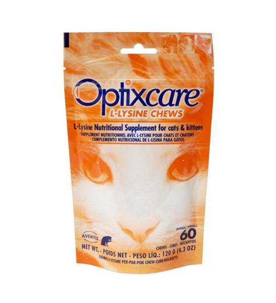 Optixcare L-Lysine Chews 60kom Optixcare L-Lysine Chews 60kom