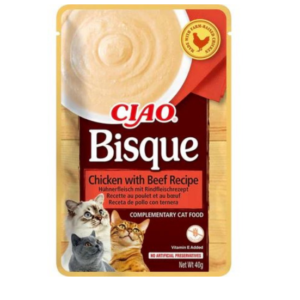 Inaba Cat Ciao Bisque Chicken & Beef 40g