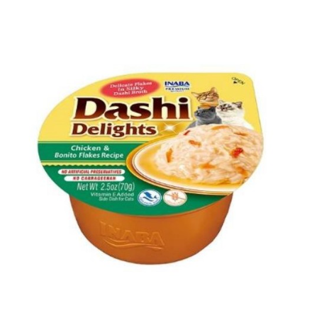 Inaba Cat Dashi Delights Chicken & Bonito flakes 70g Inaba Cat Dashi Delights Chicken & Bonito flakes 70g