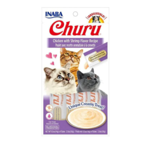 Inaba Cat Chicken with Shrimp 4×14g