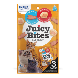 Inaba Cat Juicy Bites Fish & Clam 3x11.3g