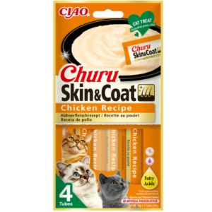 Inaba Cat Skin & Coat Chicken 4×14g