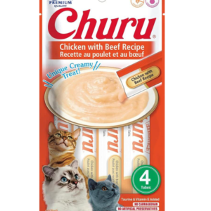 Inaba Cat Chicken with Beef 4×14g