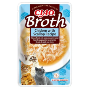 Inaba Cat Ciao Broth Chicken & Scallop 40g