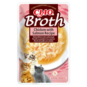 Inaba Cat Ciao Broth Chicken & Salmon 40g