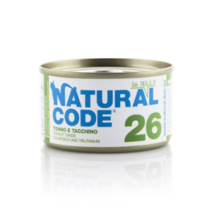 Natural Code Cat konzerva Tuna and Turkey in Jelly 85g