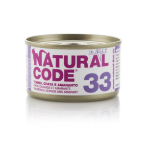 Natural Code Cat konzerva Tuna & Sea Bream and Apple in Jelly 85g
