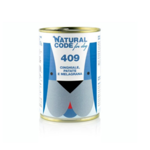 Natural Code Dog konzerva Wild Boar & Potatoes and Pomegranate 400g