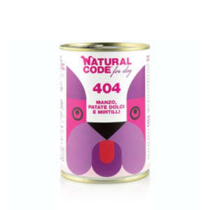 Natural Code Dog konzerva Beef & Sweet Potaloes and Blueberries 400g