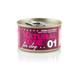 Natural Code Dog konzerva Lamb and Potatoes 90g