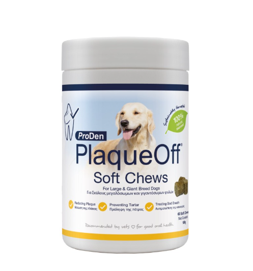 Plaque off Dental dog Chews M/L 180g