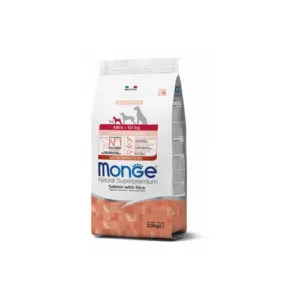 Monge Dog Puppy & Junior Mini Losos i pirinač 2.5kg