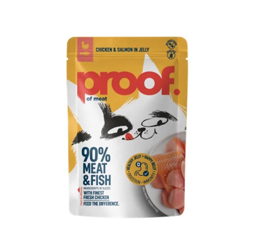 Proof Cat Piletina i losos u želeu 85g Proof Cat Piletina i losos u želeu 85g