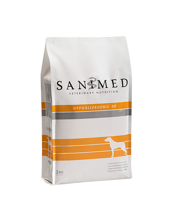 33gfvrs SANIMED Dog Hypoallergenic DR Pačetina i pirinač 3kg - Dont Ker Pet Shop