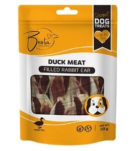 Besta Rabbit ears with Duck 500g