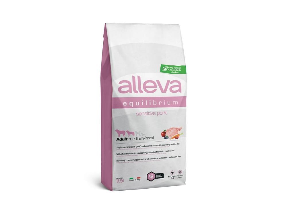 Alleva Equilibrium Adult Medium Maxi Sensitive Svinjetina 12kg Alleva Equilibrium Adult Medium/Maxi Sensitive Svinjetina 12kg - Dont Ker Pet Shop