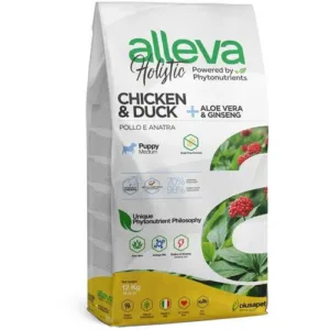 Alleva Holistic Puppy/Junior Medium Piletina i Pačetina 12kg