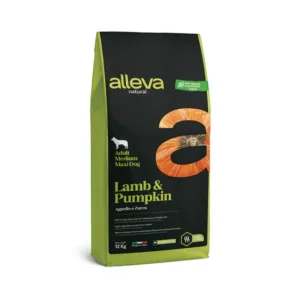 Alleva Natural Adult Medium/Maxi Jagnjetina i Bundeva 12kg