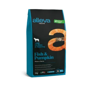 Alleva Natural Adult Medium/Maxi Riba i Bundeva 2kg