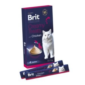 Brit Cat Premium Creamy Treats Piletina 6x15g