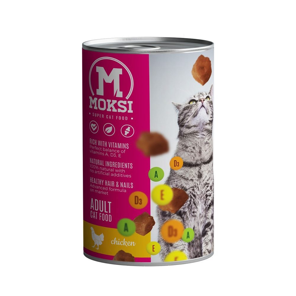Moksi konzerva za mačke Piletina 415g Moksi konzerva za mačke Piletina 415g