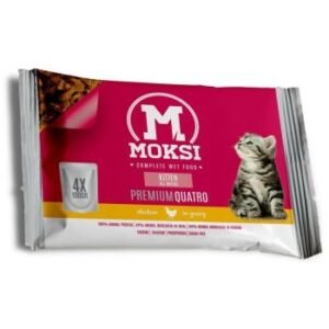 Moksi preliv za mačke Kitten Piletina u sosu 4x100g