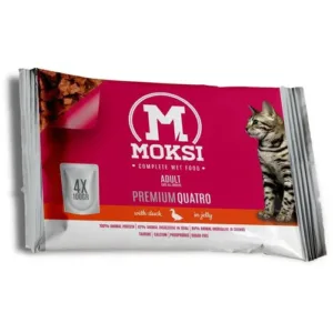 Moksi preliv za mačke Pačetina u želeu 4x100g